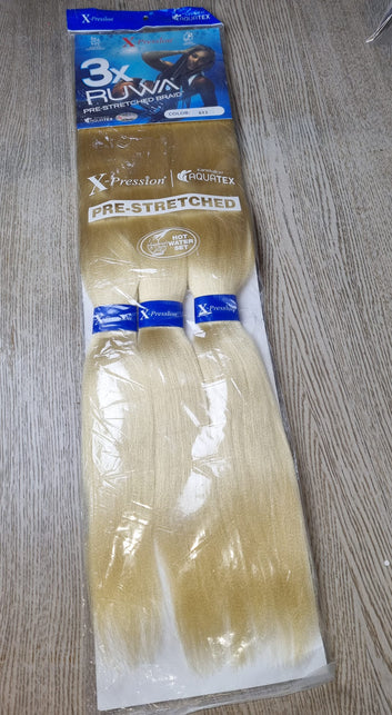 3X Ruwa wstępnie rozciągnięte włosy